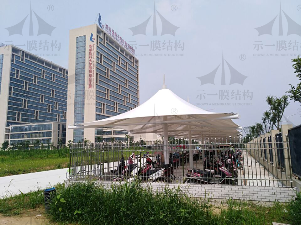 上海示一膜結(jié)構(gòu)安徽醫(yī)科大學附屬阜陽醫(yī)院車棚
