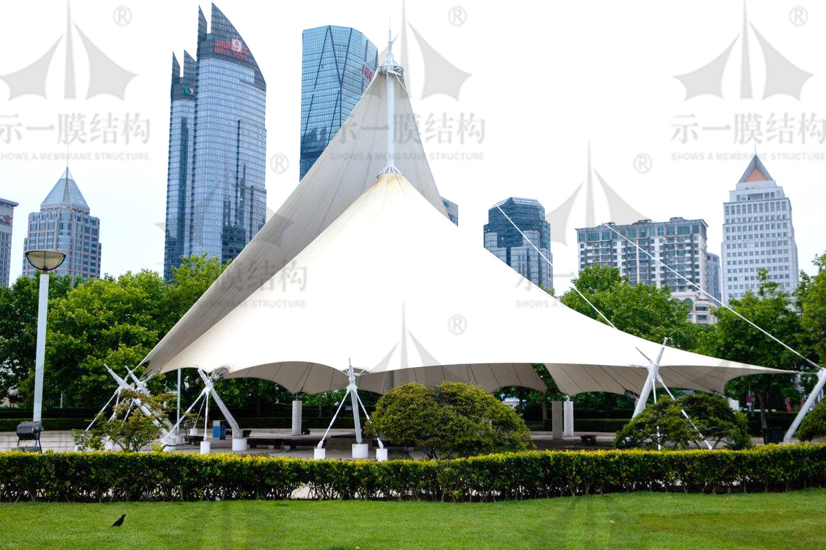 上海示一膜結(jié)構(gòu)景觀張拉膜遮陽(yáng)棚