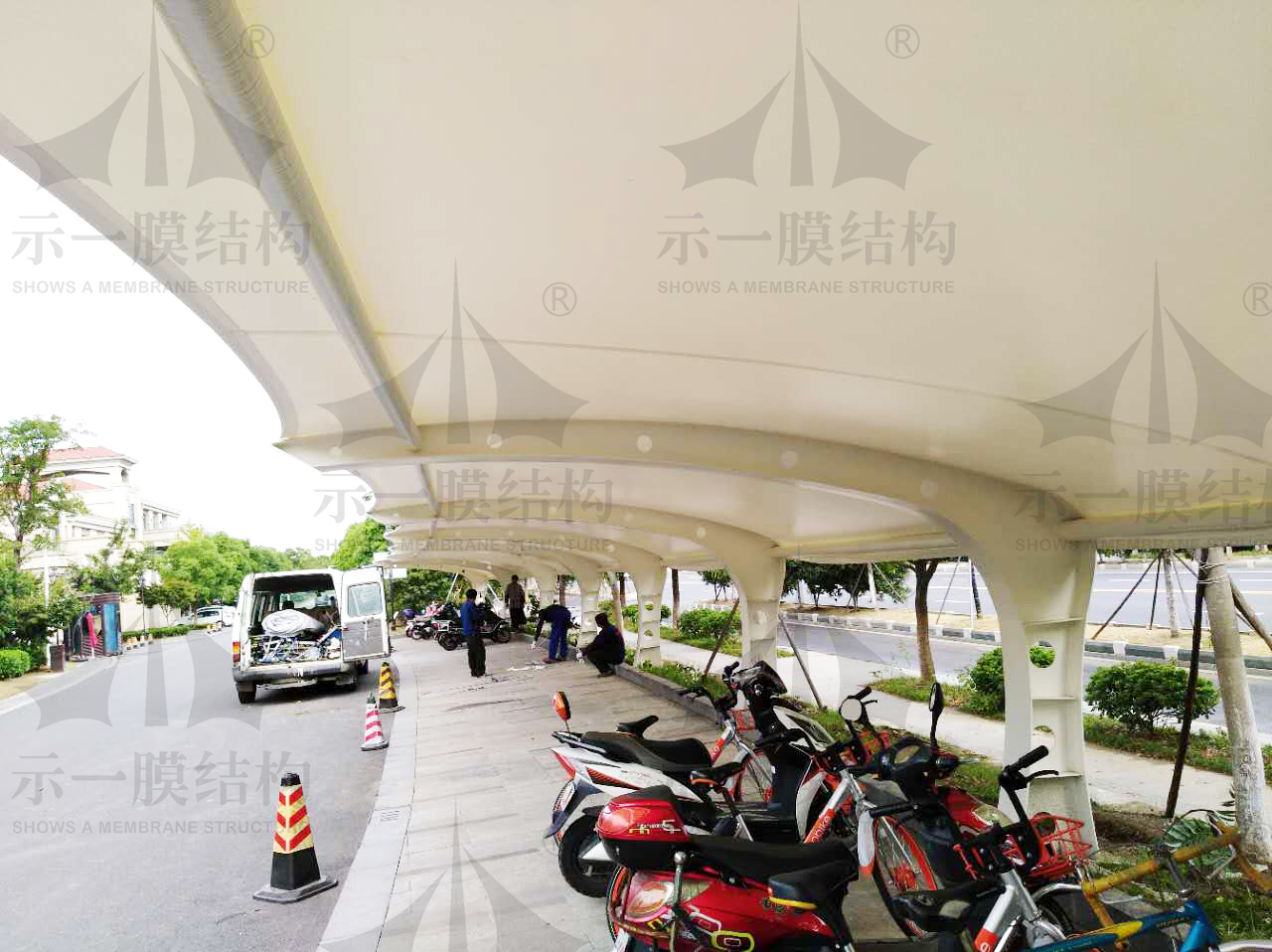 掌握七字型膜結(jié)構(gòu)車(chē)棚的優(yōu)點(diǎn)