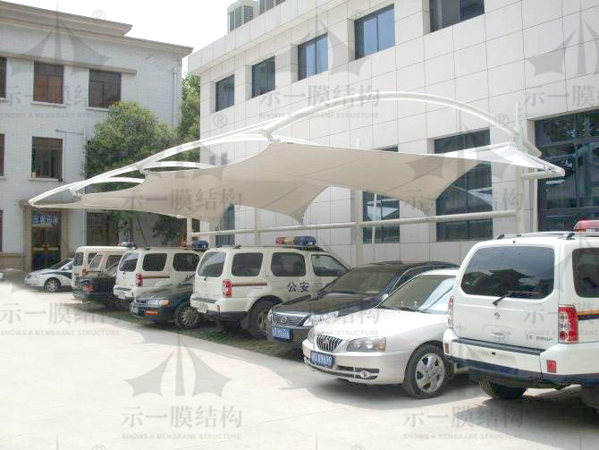 膜結(jié)構(gòu)停車棚-張拉式3