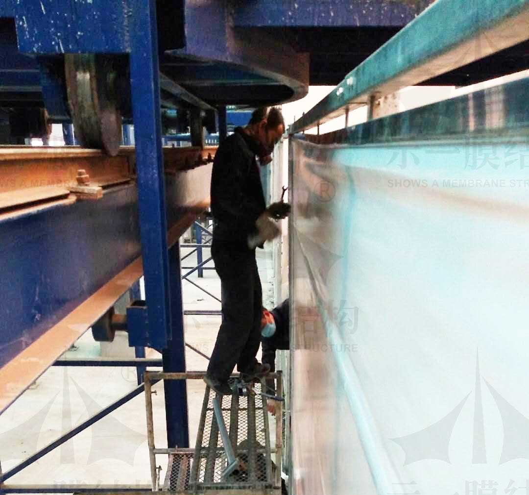 上海示一膜結(jié)構(gòu)鄭州市雙橋污水處理廠環(huán)保工程