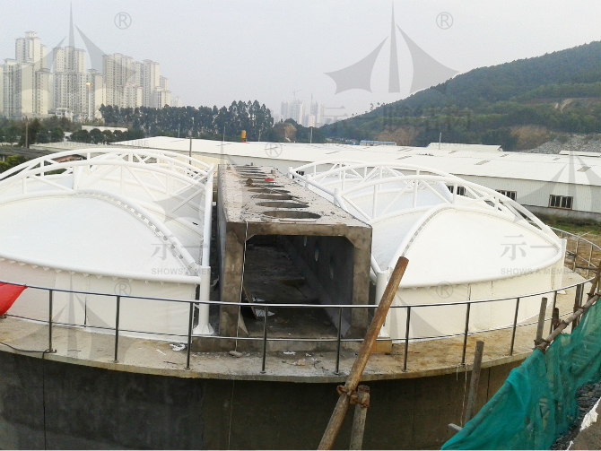 上海示一膜結(jié)構(gòu)廈門(mén)污水處理廠膜結(jié)構(gòu)